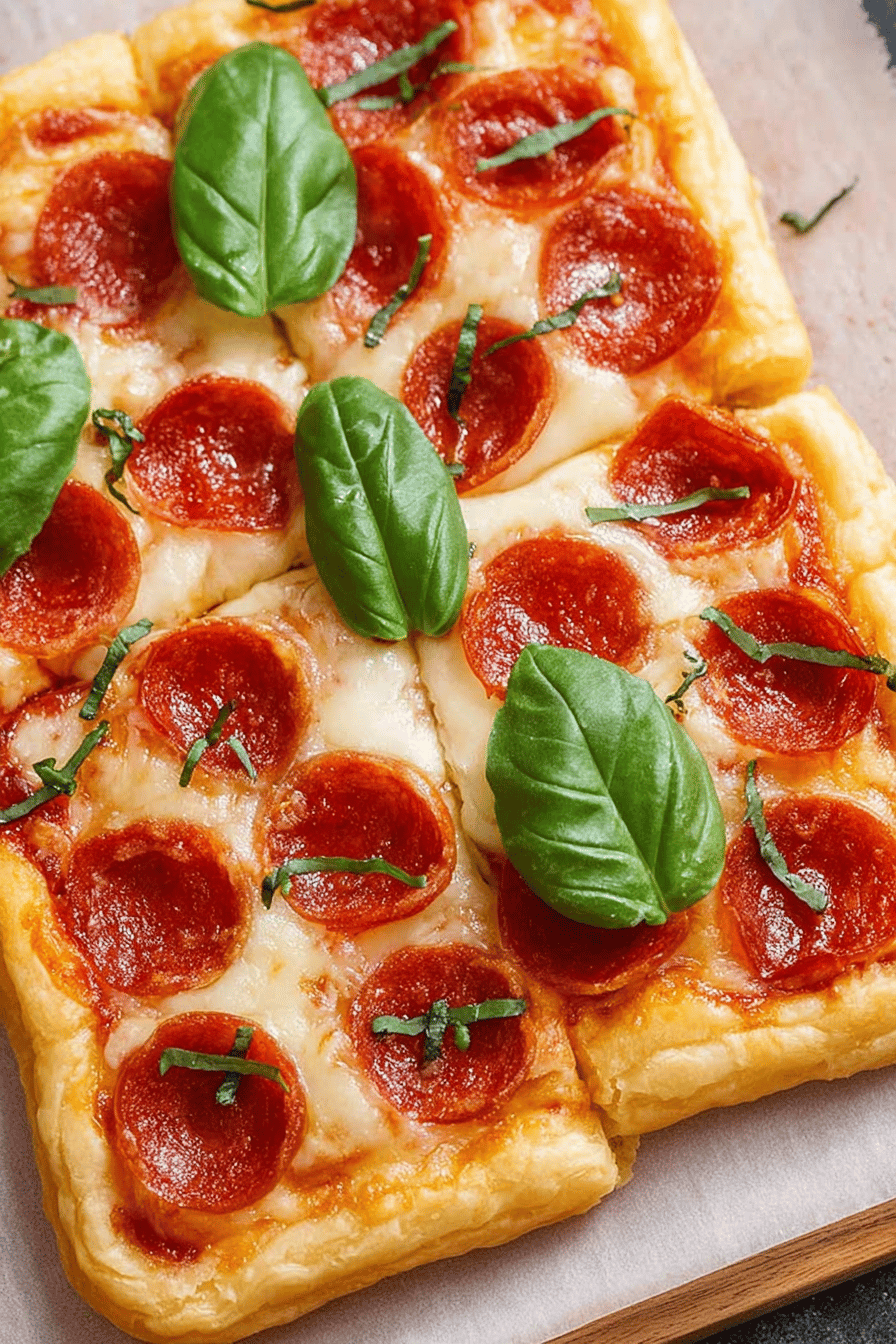 Flaky Puff Pastry Pizza Bites