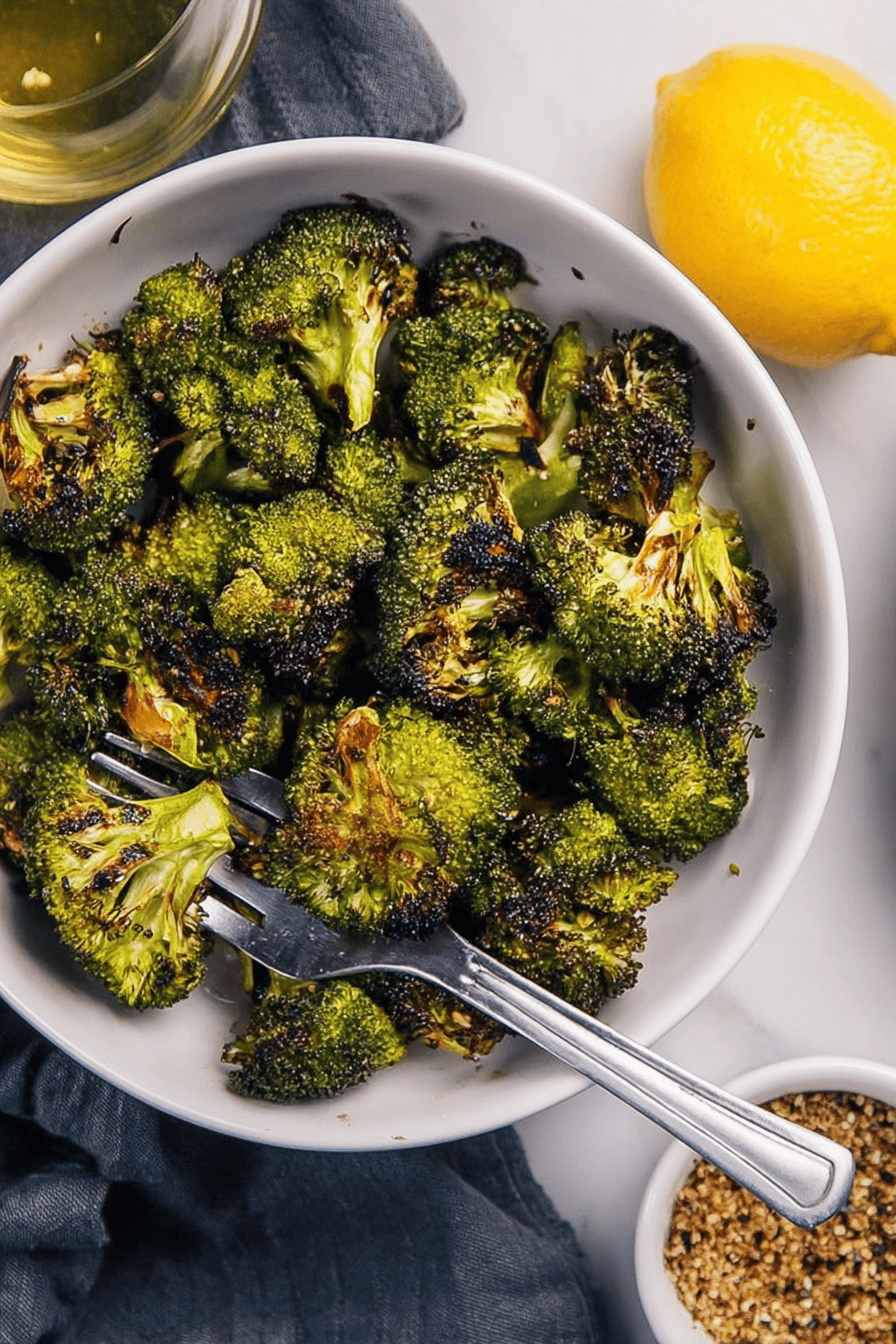 Garlicky Grilled Broccoli Bites