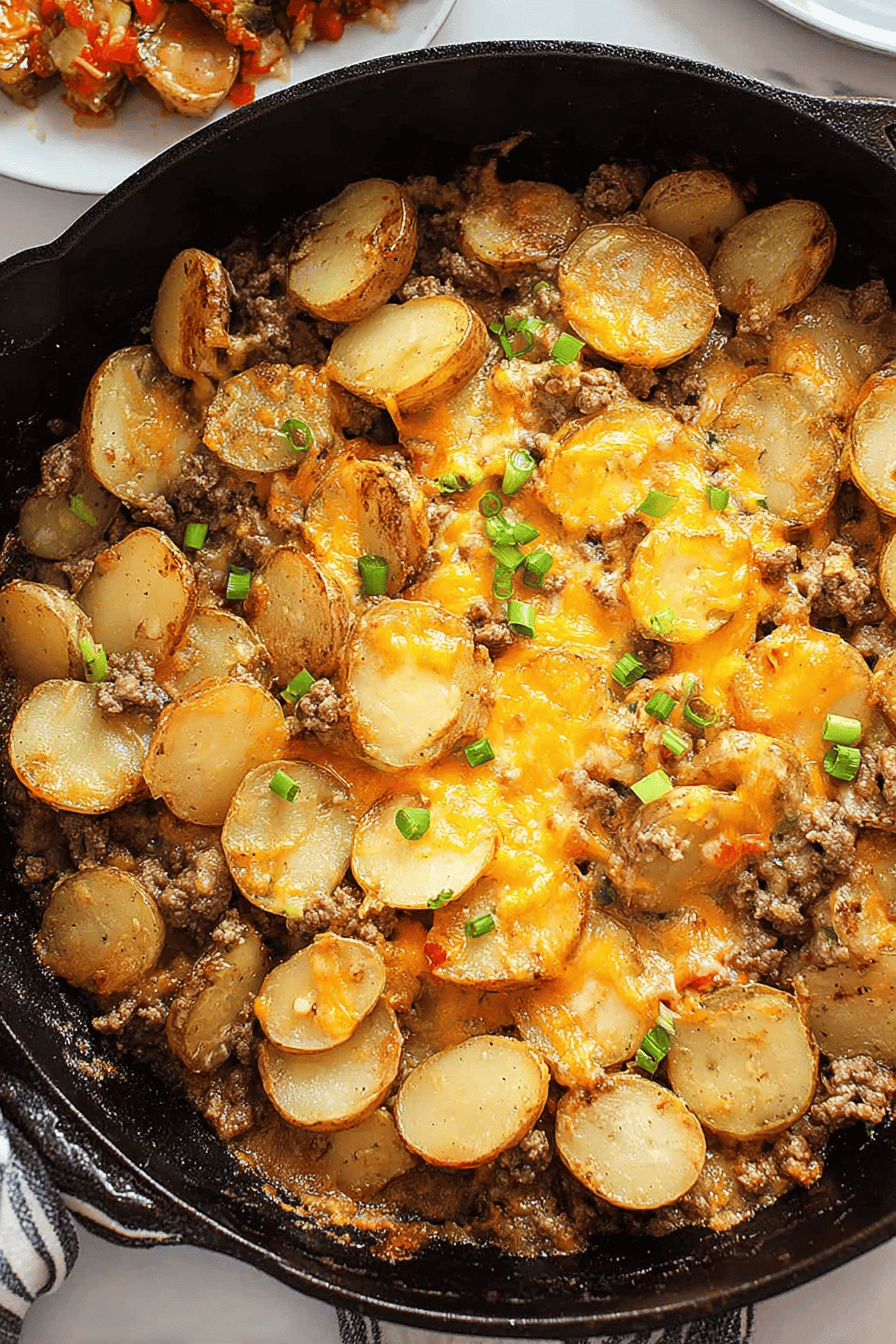 Hearty Ground Beef and Potato Skillet
