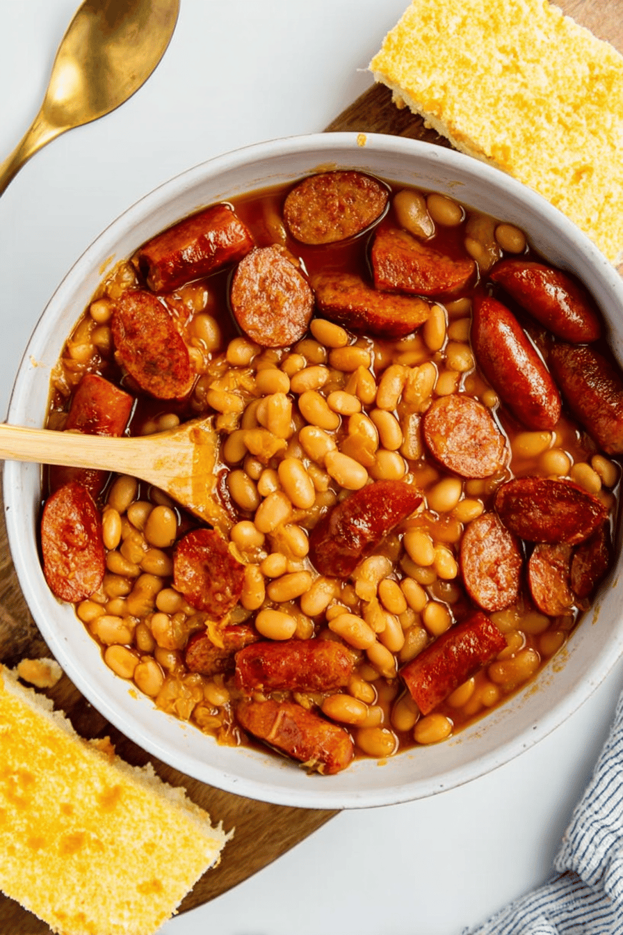 Homemade Franks and Beans Delight