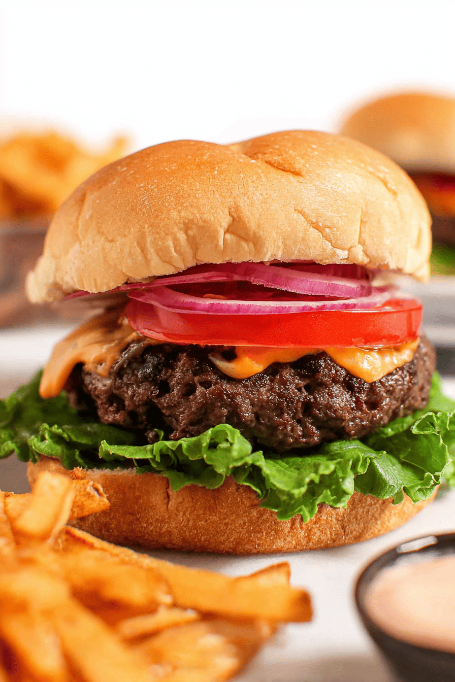 Juicy Homemade Hamburger Delight