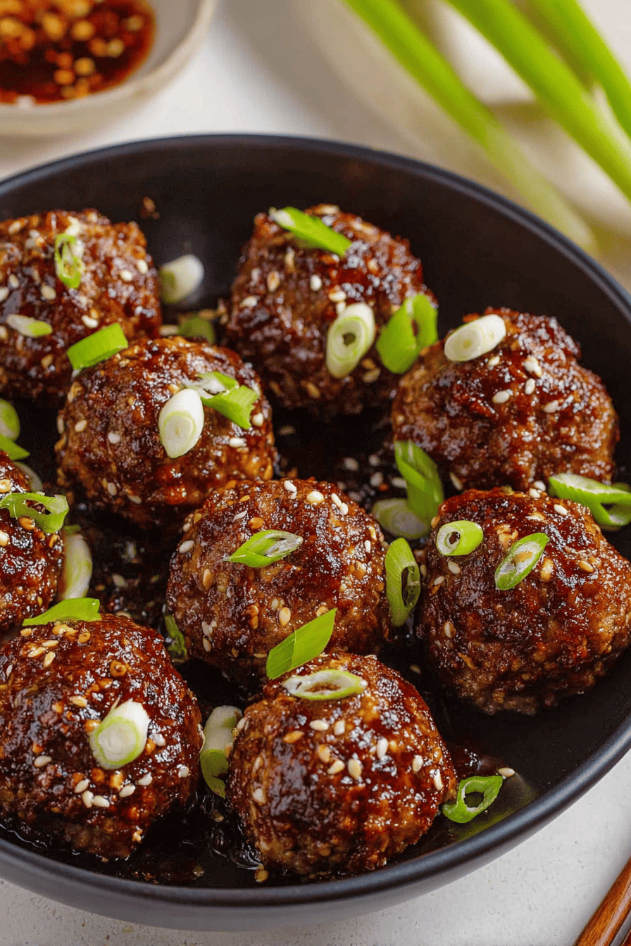 Korean-Style Savory Meatballs