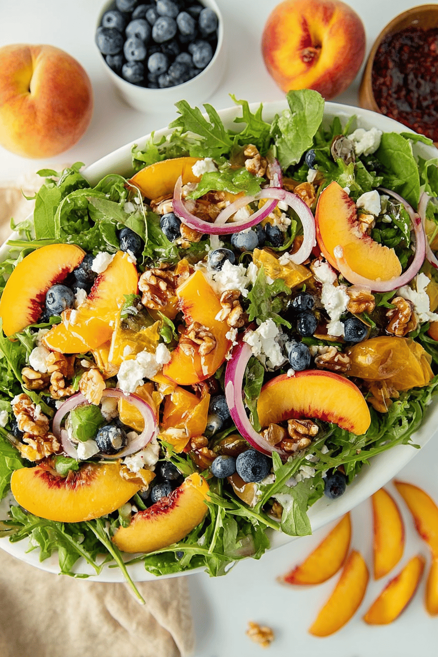Peach Summer Salad Delight