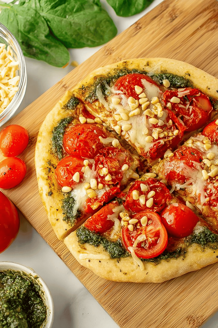 Pesto Tomato Pizza Delight