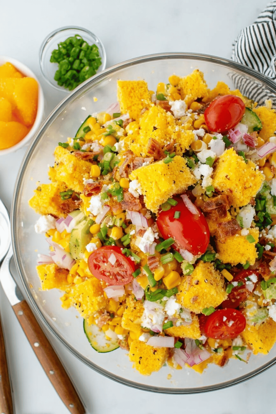 Savory Cornbread Salad Delight