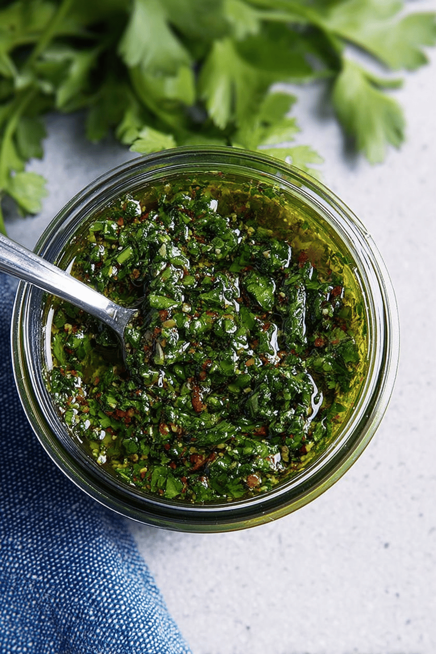 Simple Homemade Chimichurri Sauce