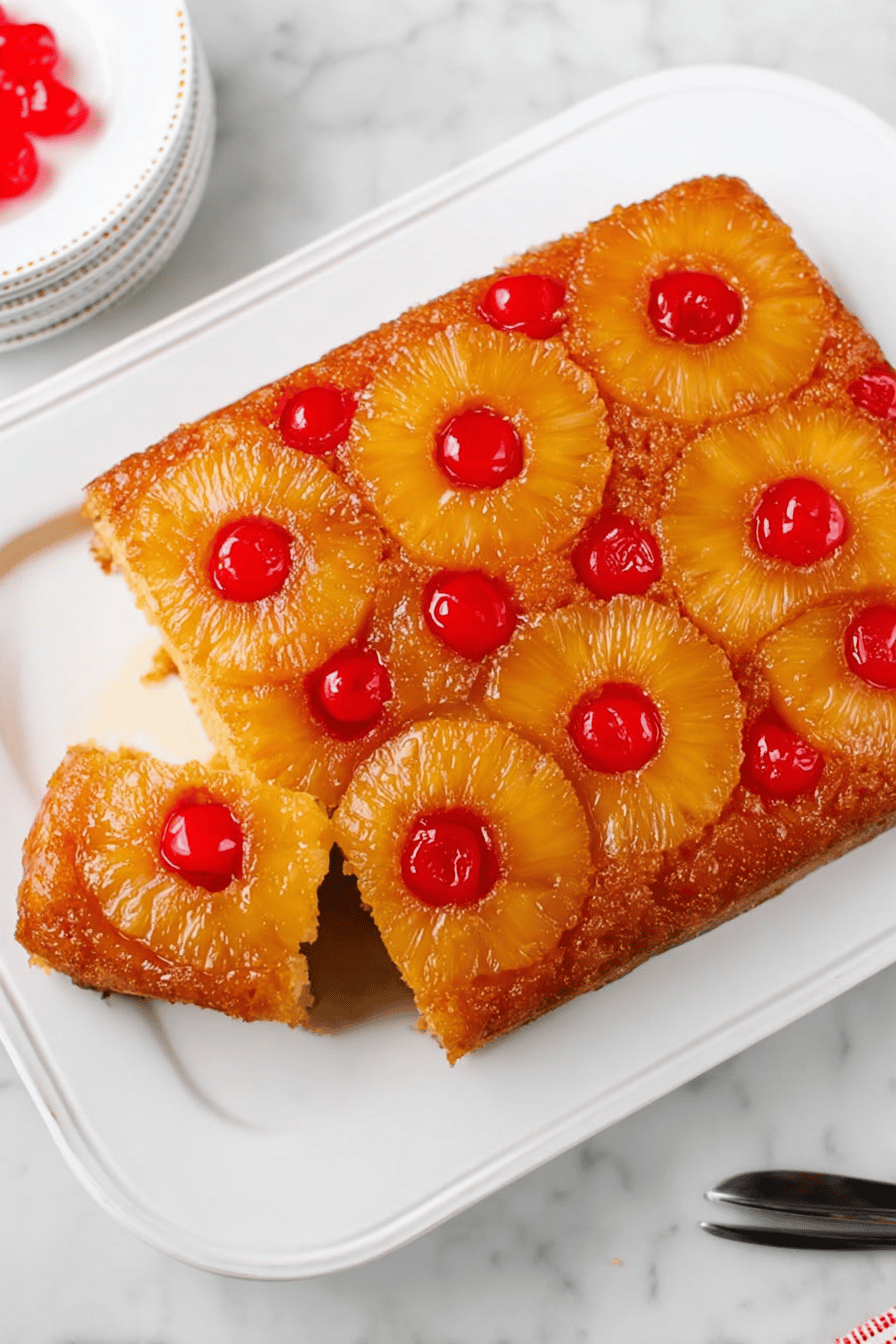 Simple Pineapple Upside Down Cake