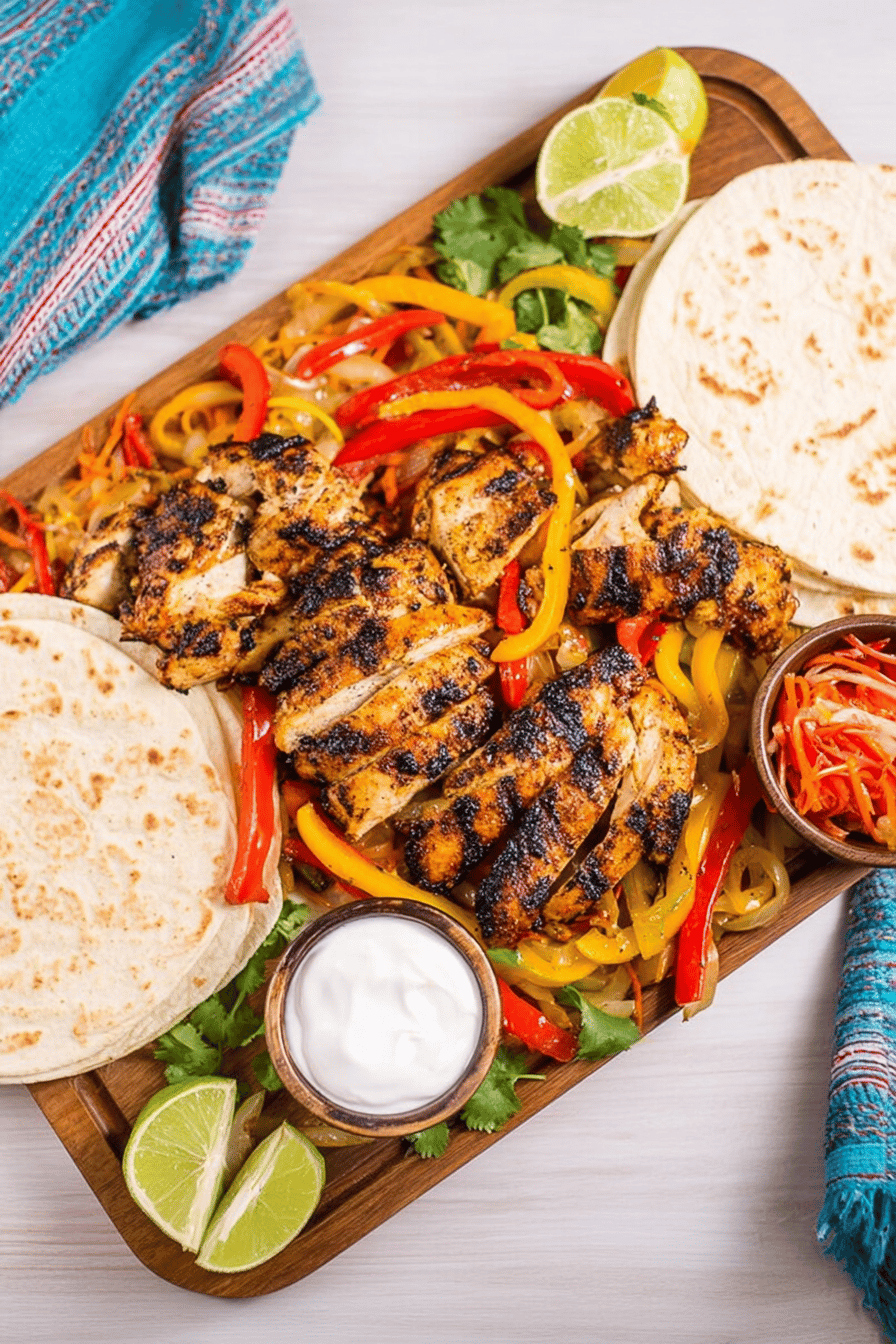 Sizzling Grilled Chicken Fajitas