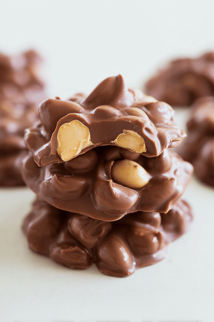 Slow Cooker Chocolate Candy Clusters