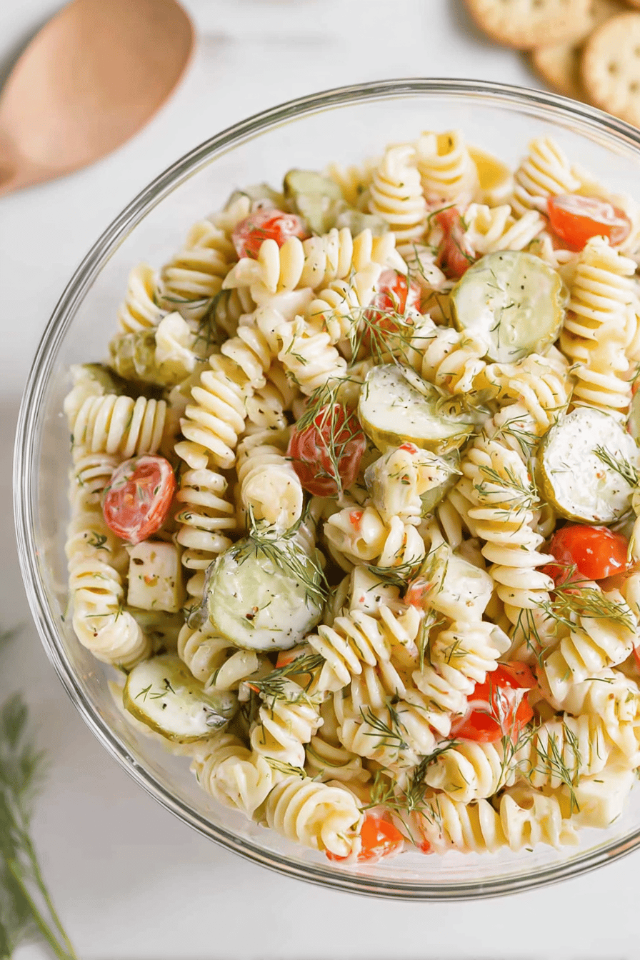 Tangy Dill Pickle Pasta Delight