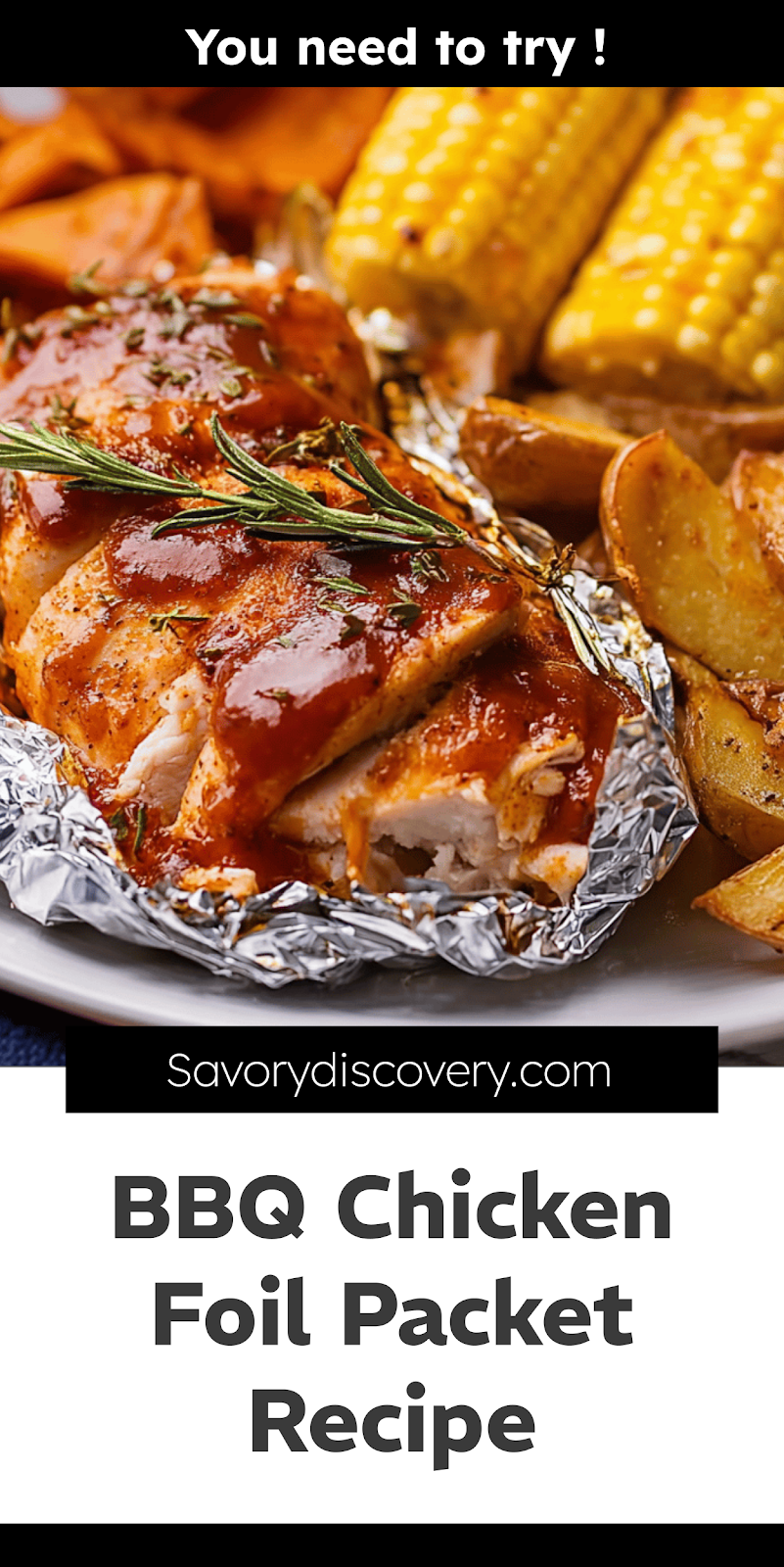 BBQ Chicken Foil Packet Recipe