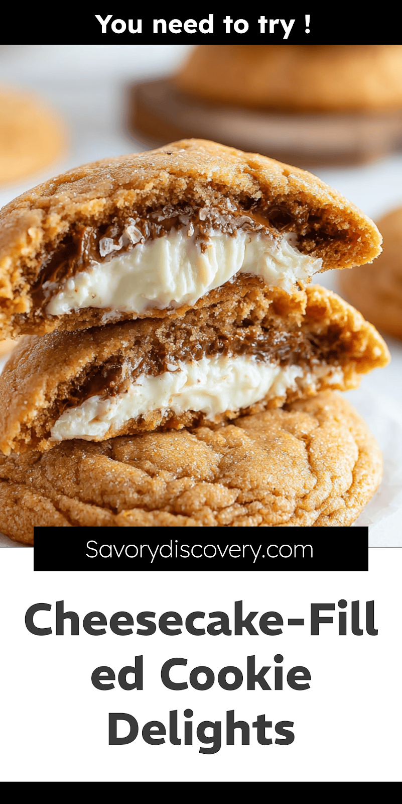 Cheesecake-Filled Cookie Delights