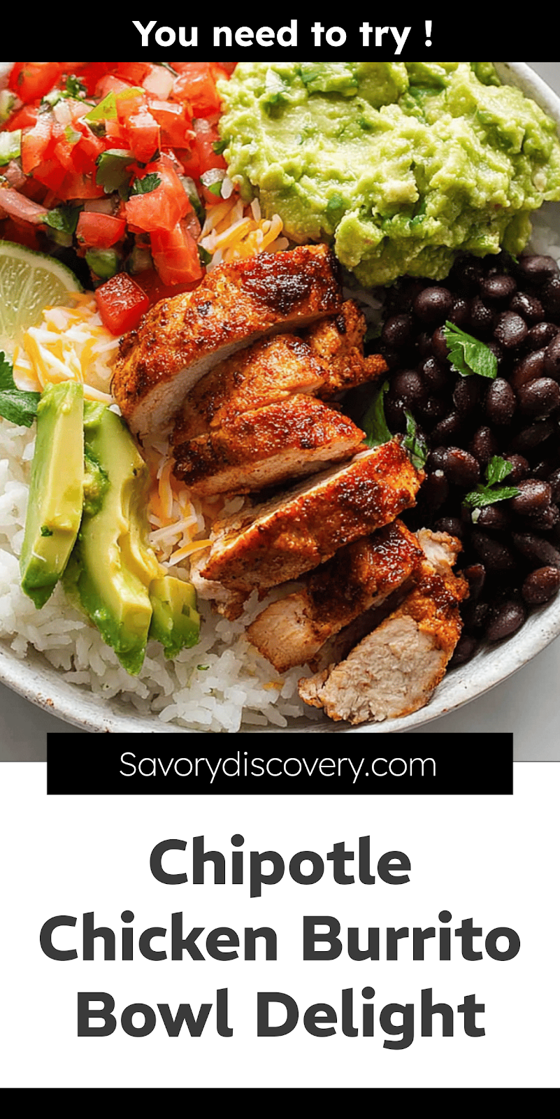Chipotle Chicken Burrito Bowl Delight