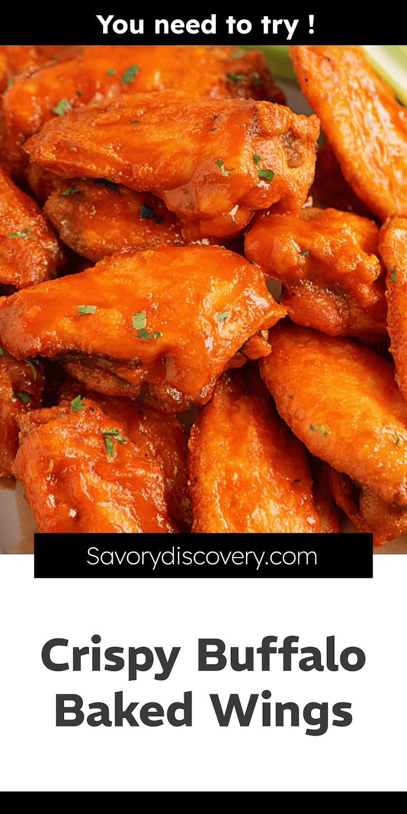 Crispy Buffalo Baked Wings