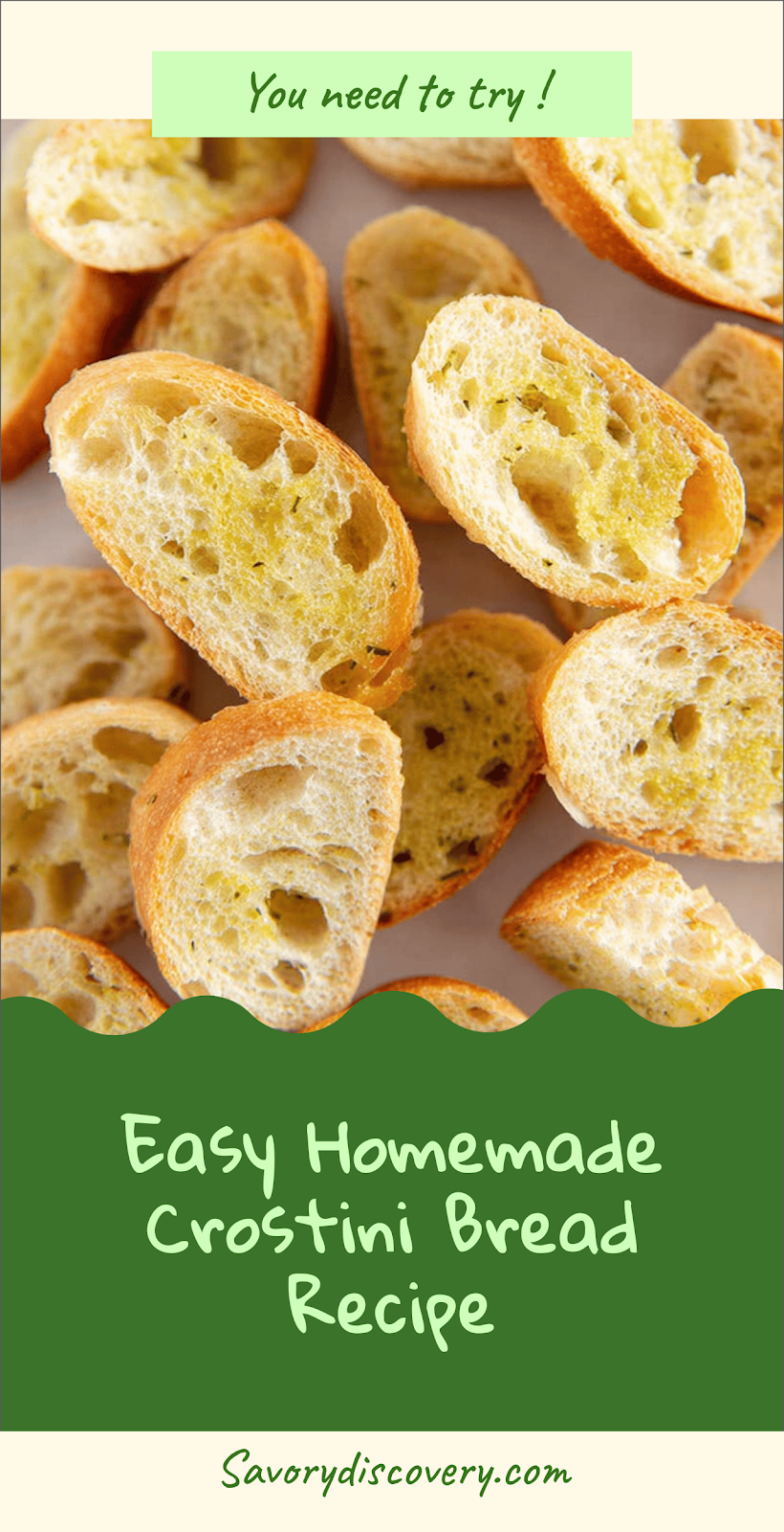 Easy Homemade Crostini Bread Recipe