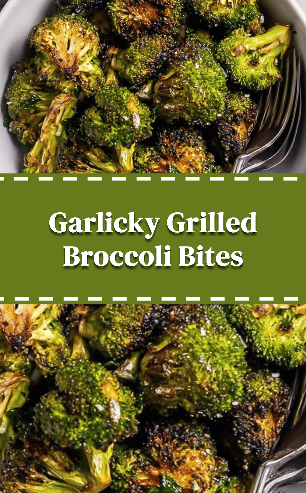 Garlicky Grilled Broccoli Bites
