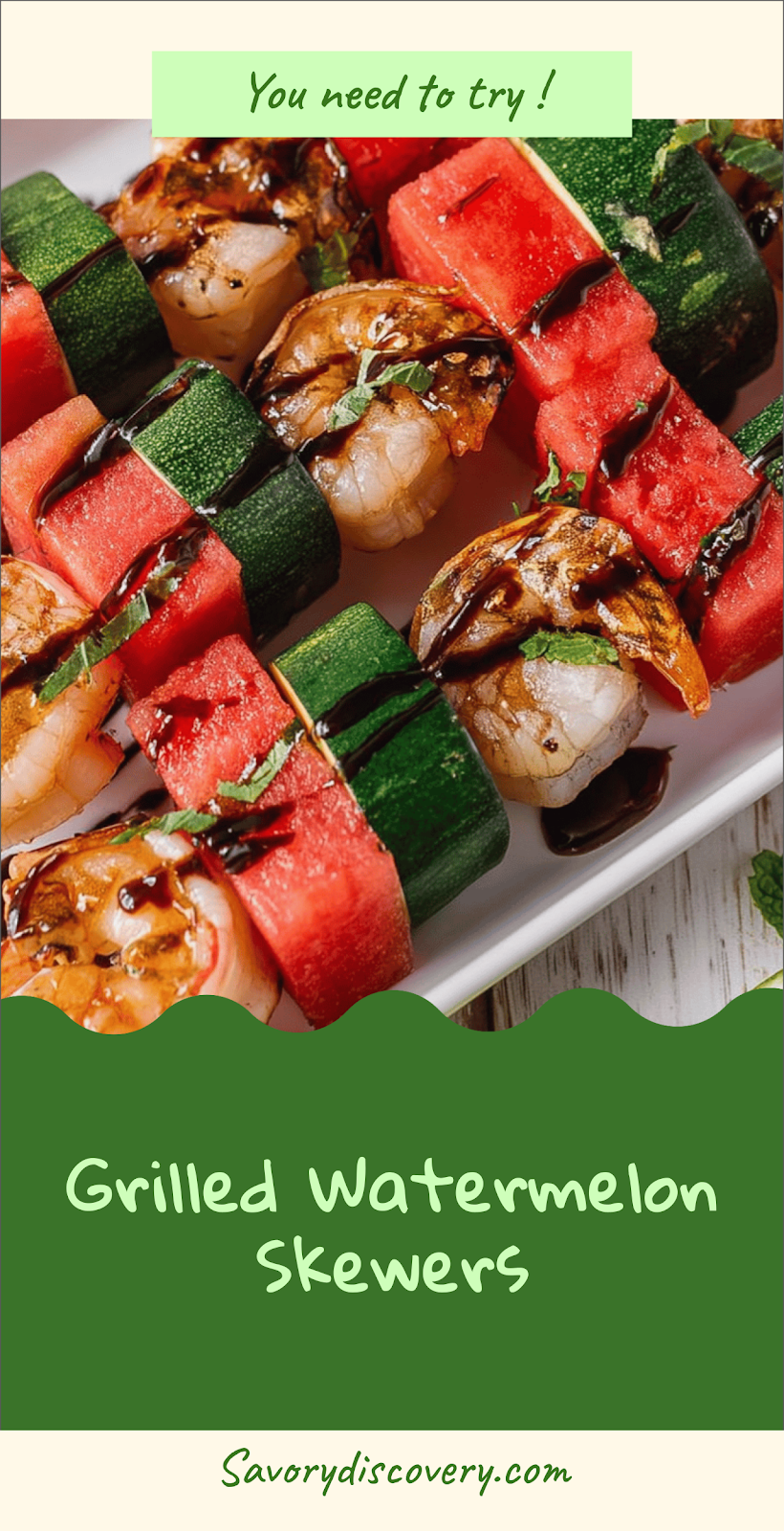 Grilled Watermelon Skewers