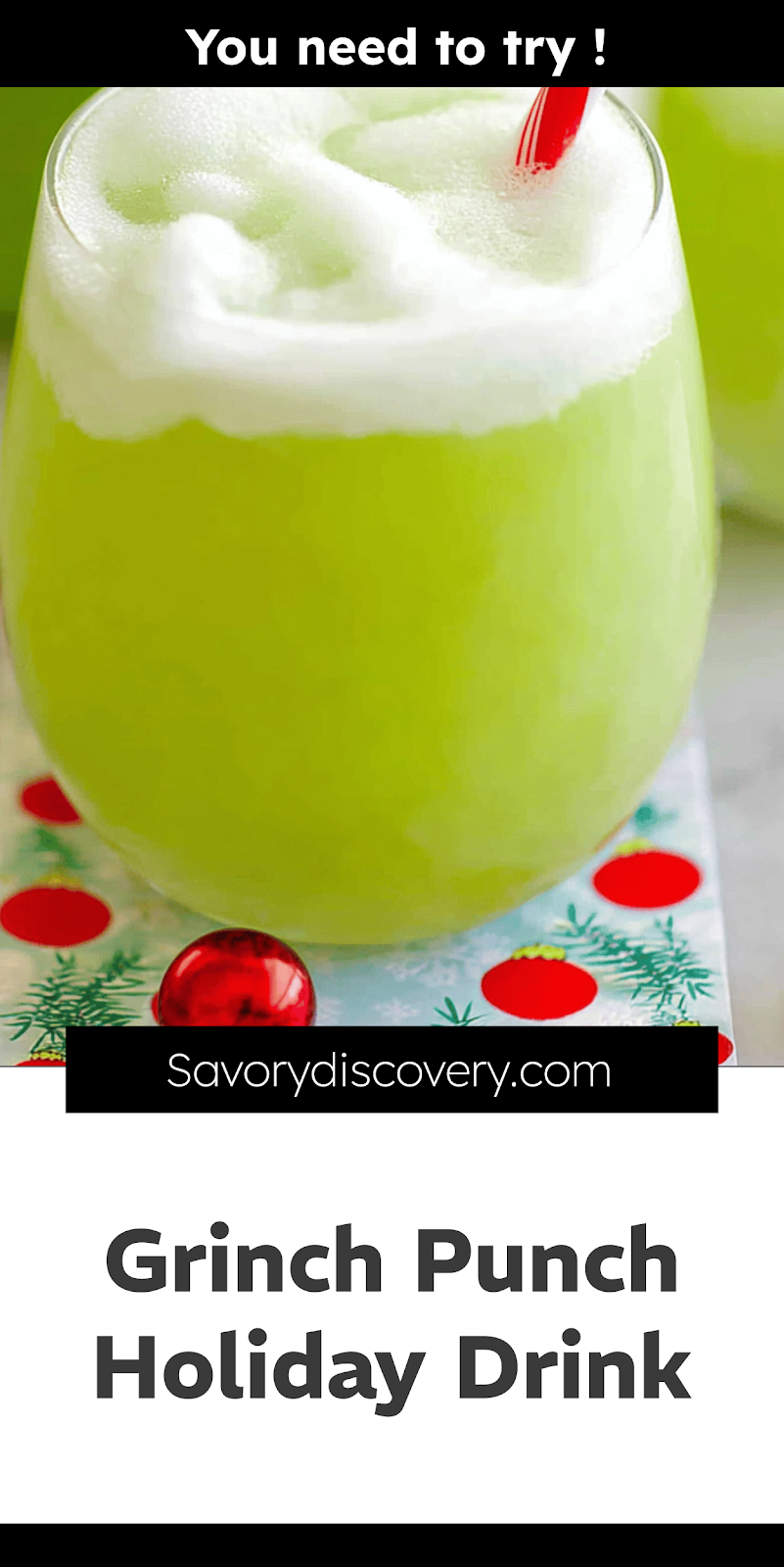 Grinch Punch Holiday Drink