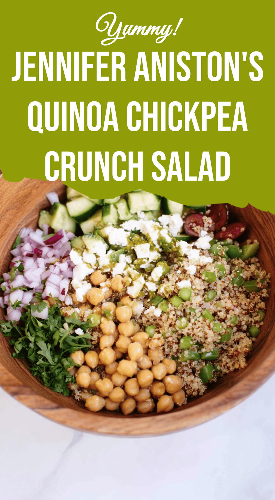 Jennifer Aniston's Quinoa Chickpea Crunch Salad