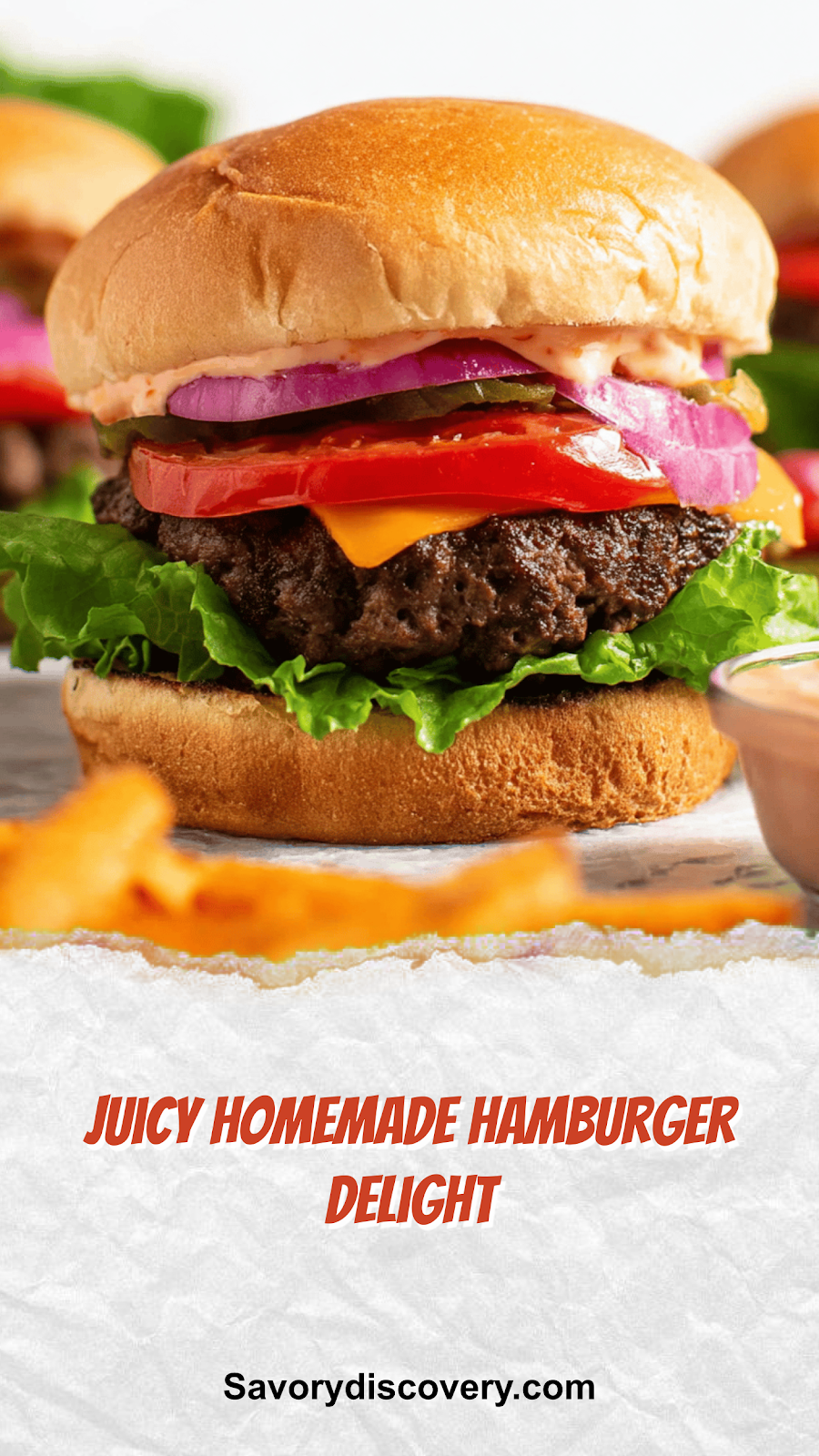 Juicy Homemade Hamburger Delight