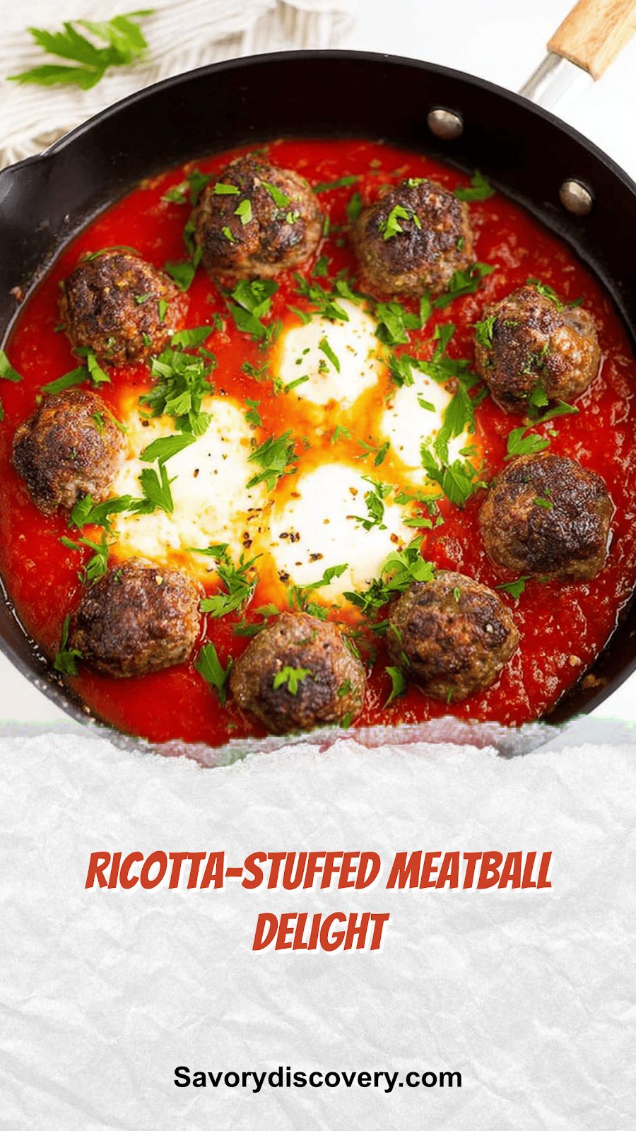 Ricotta-Stuffed Meatball Delight