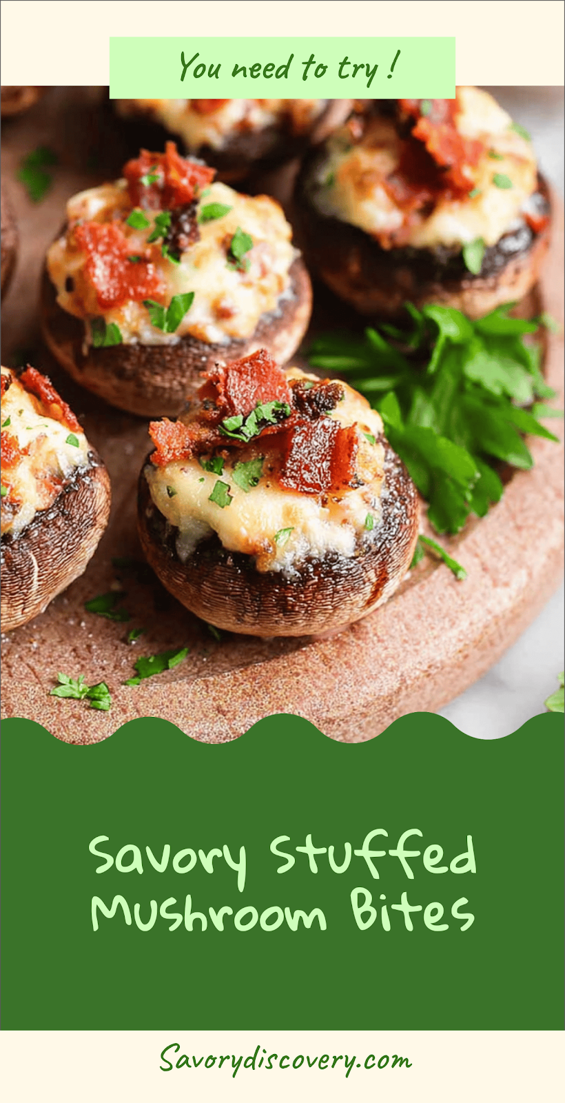Savory Stuffed Mushroom Bites