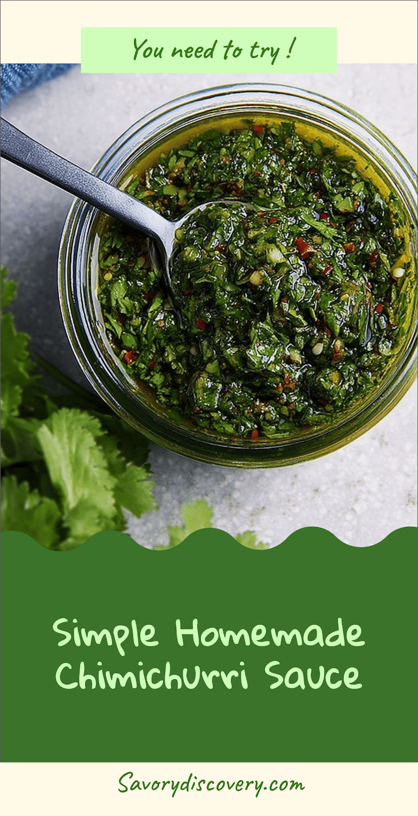 Simple Homemade Chimichurri Sauce