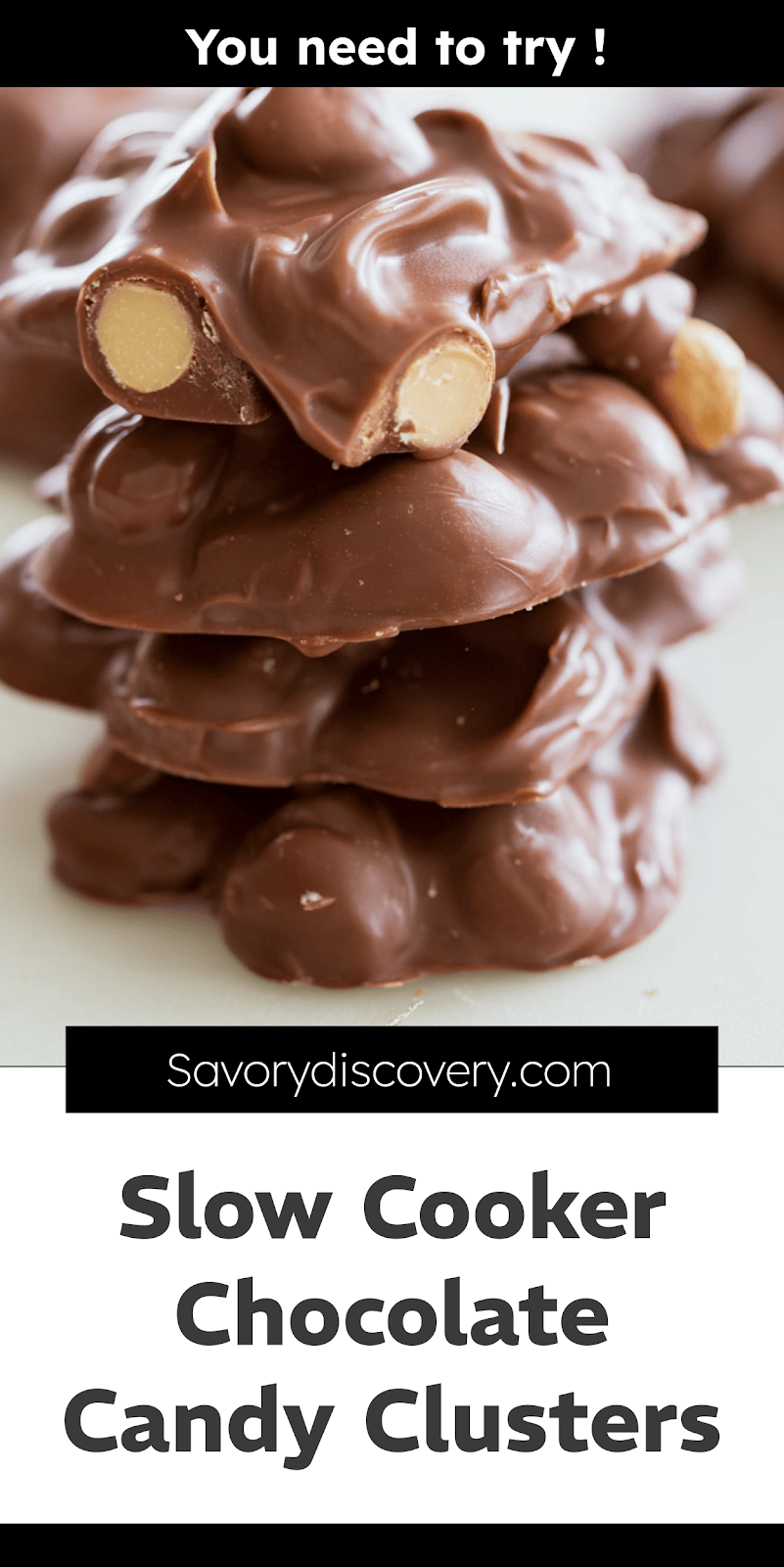 Slow Cooker Chocolate Candy Clusters