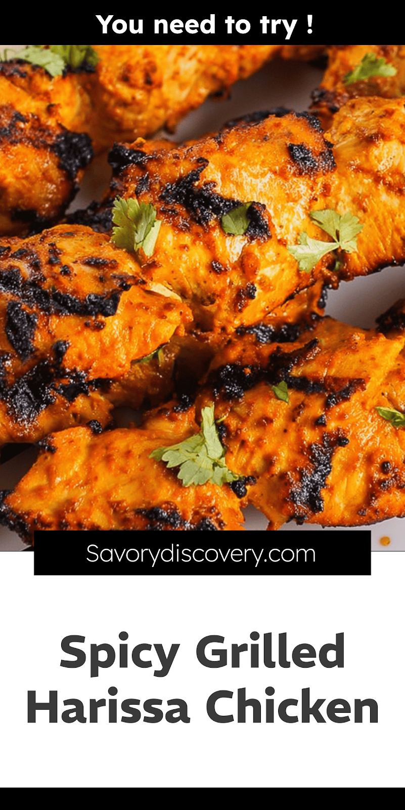 Spicy Grilled Harissa Chicken