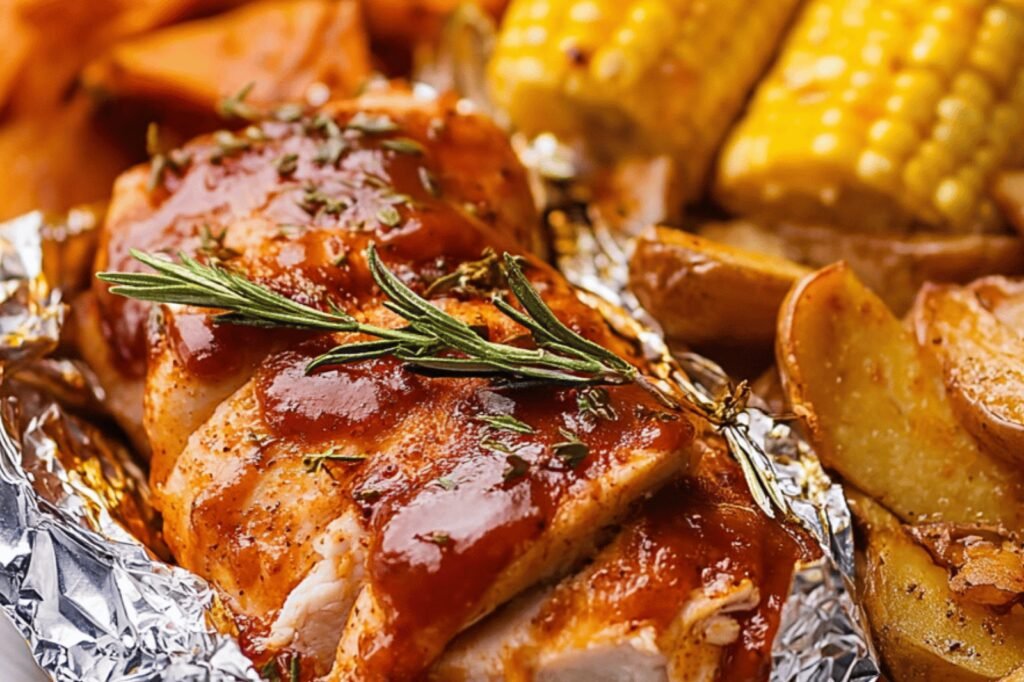 BBQ Chicken Foil Packet Recipe