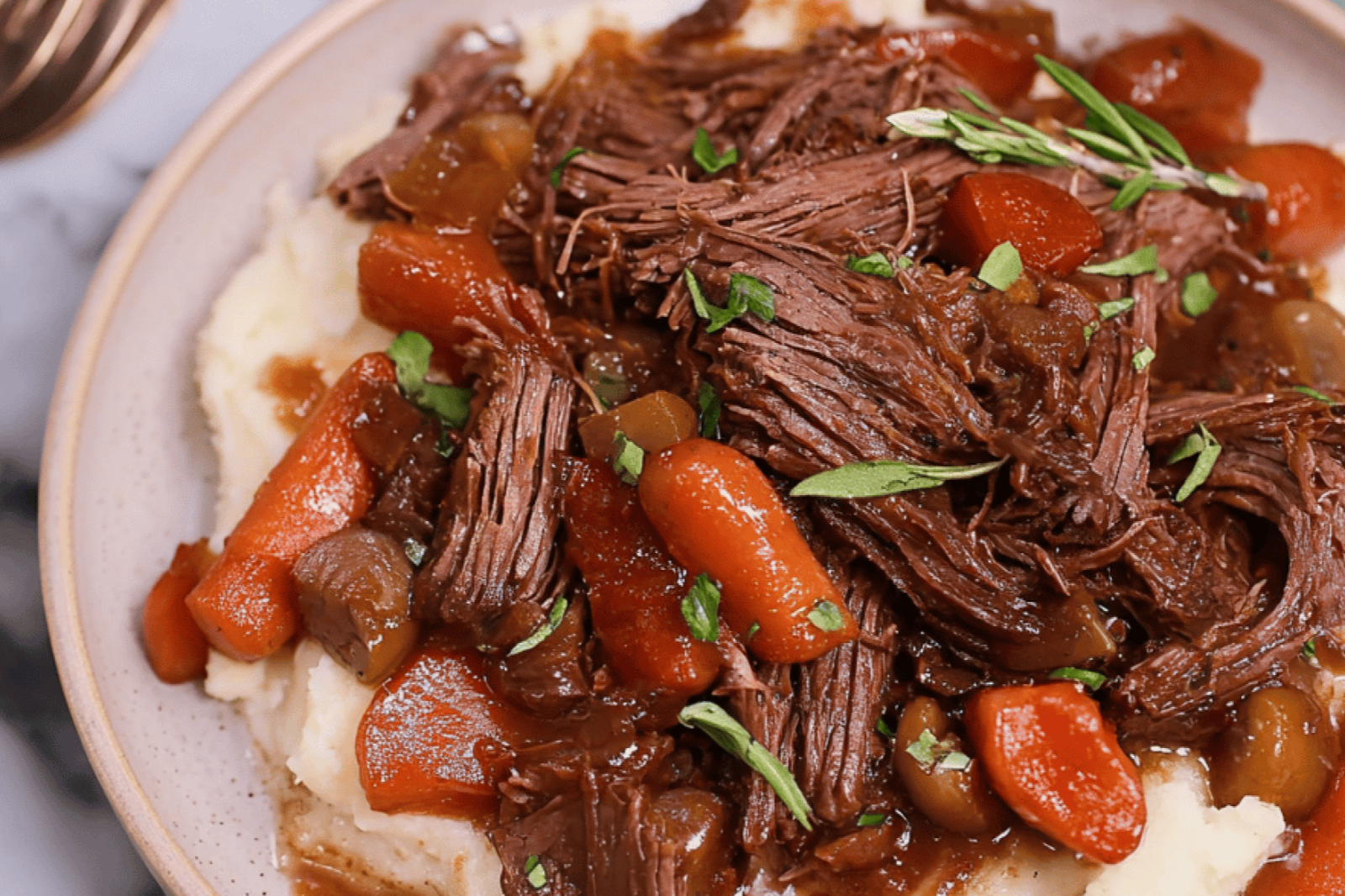 Balsamic Slow Cooker Pot Roast Recipe