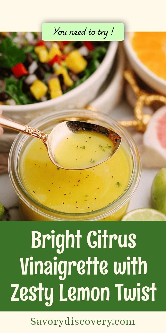 Bright Citrus Vinaigrette with Zesty Lemon Twist