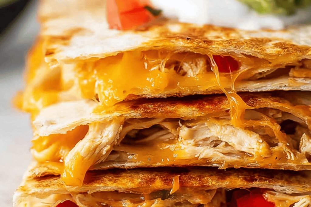 Cheesy Chicken Quesadilla Delight