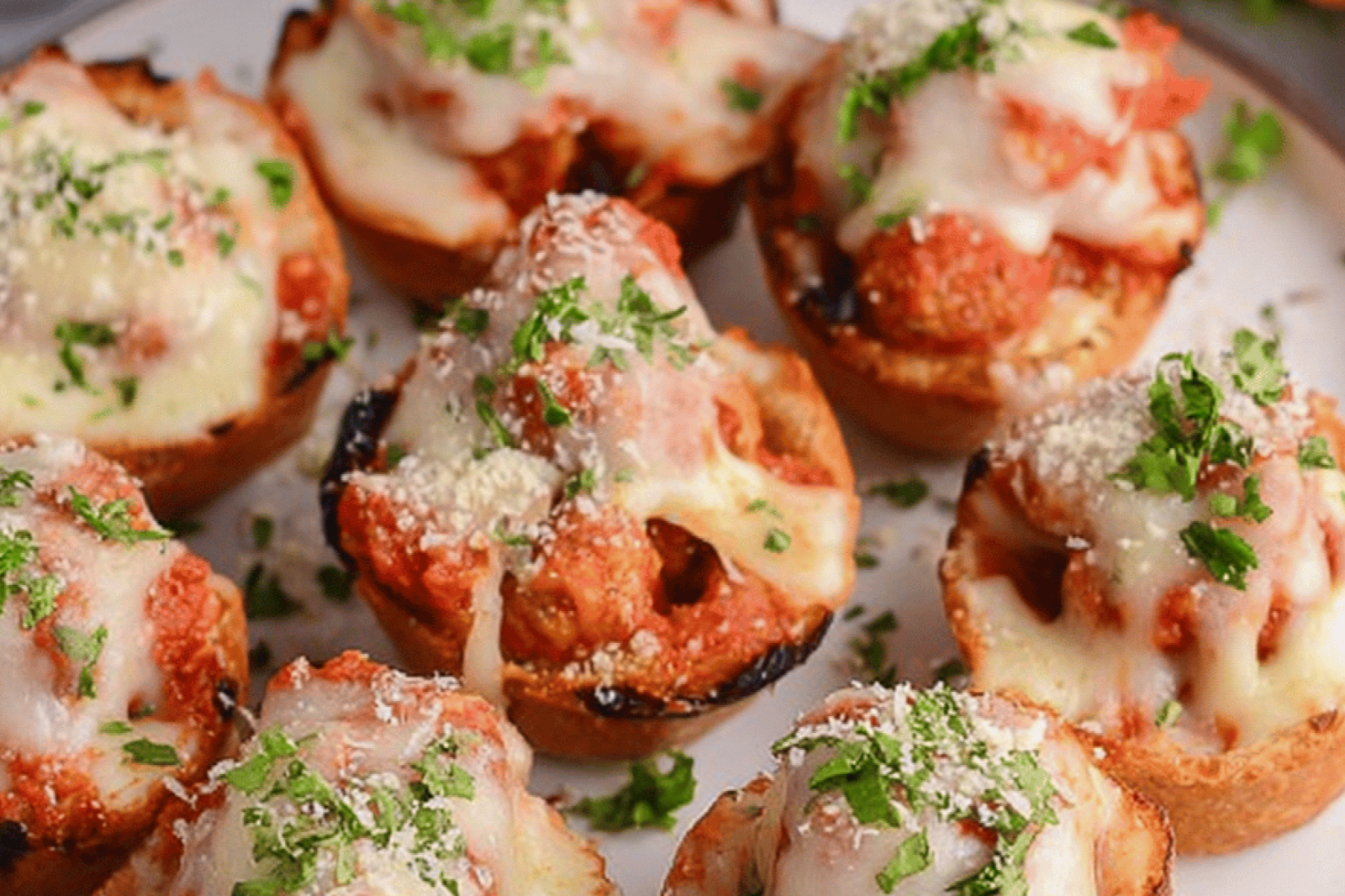 Cheesy Meatball Bites