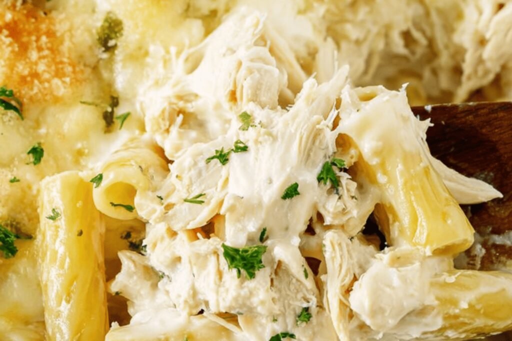 Creamy Chicken Alfredo Casserole