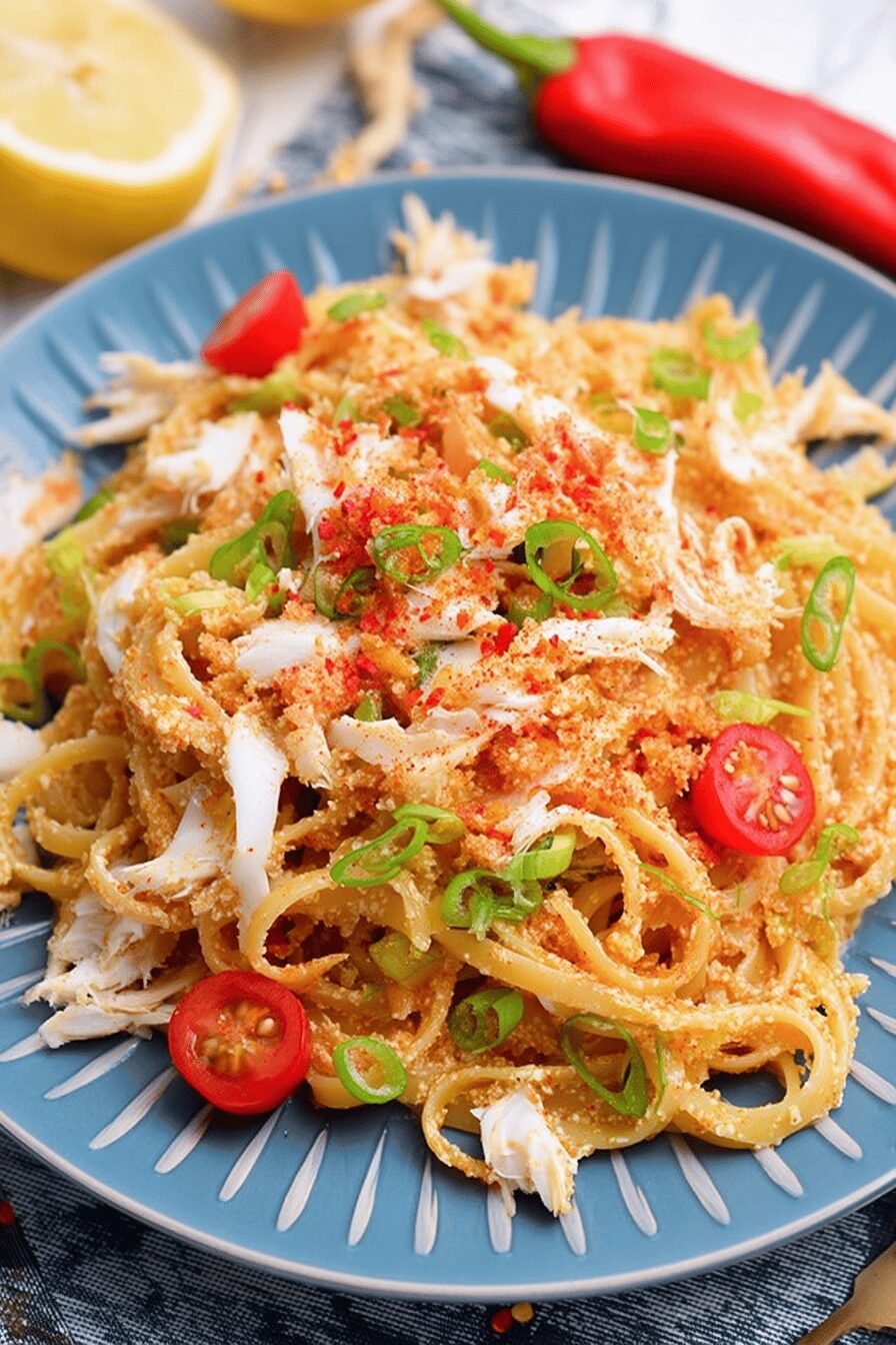 Creamy Crab Pasta with a Chili Kick