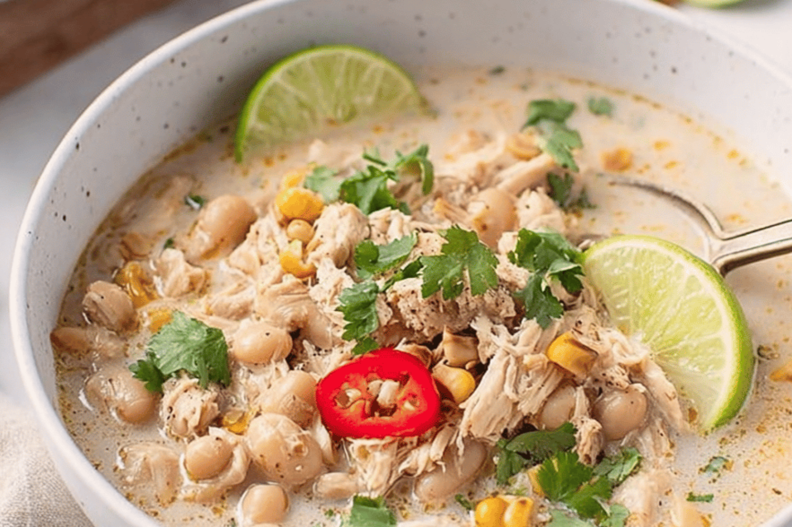 Creamy White Chicken Chili Delight