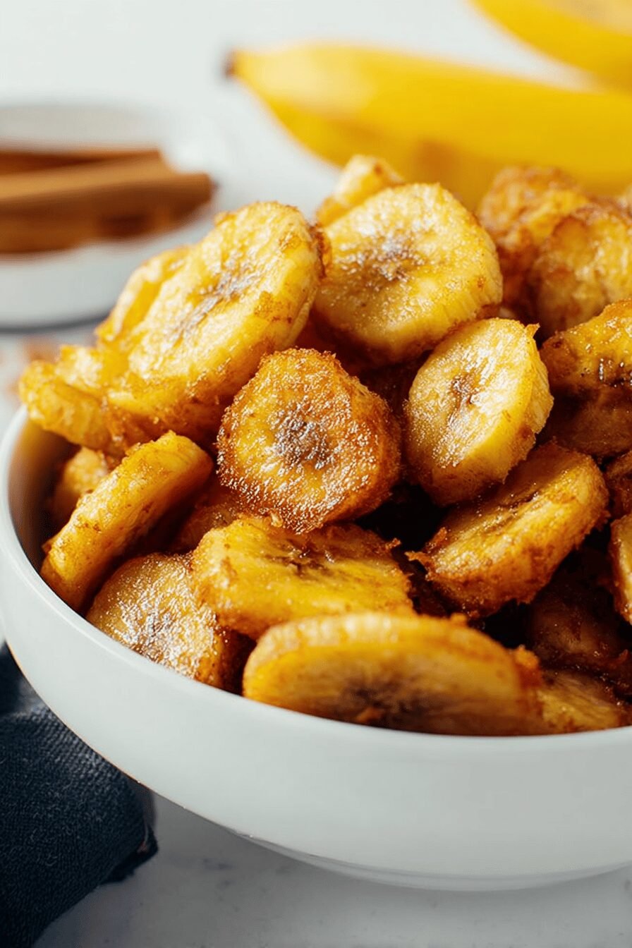 Crispy Caramelized Fried Banana Slices