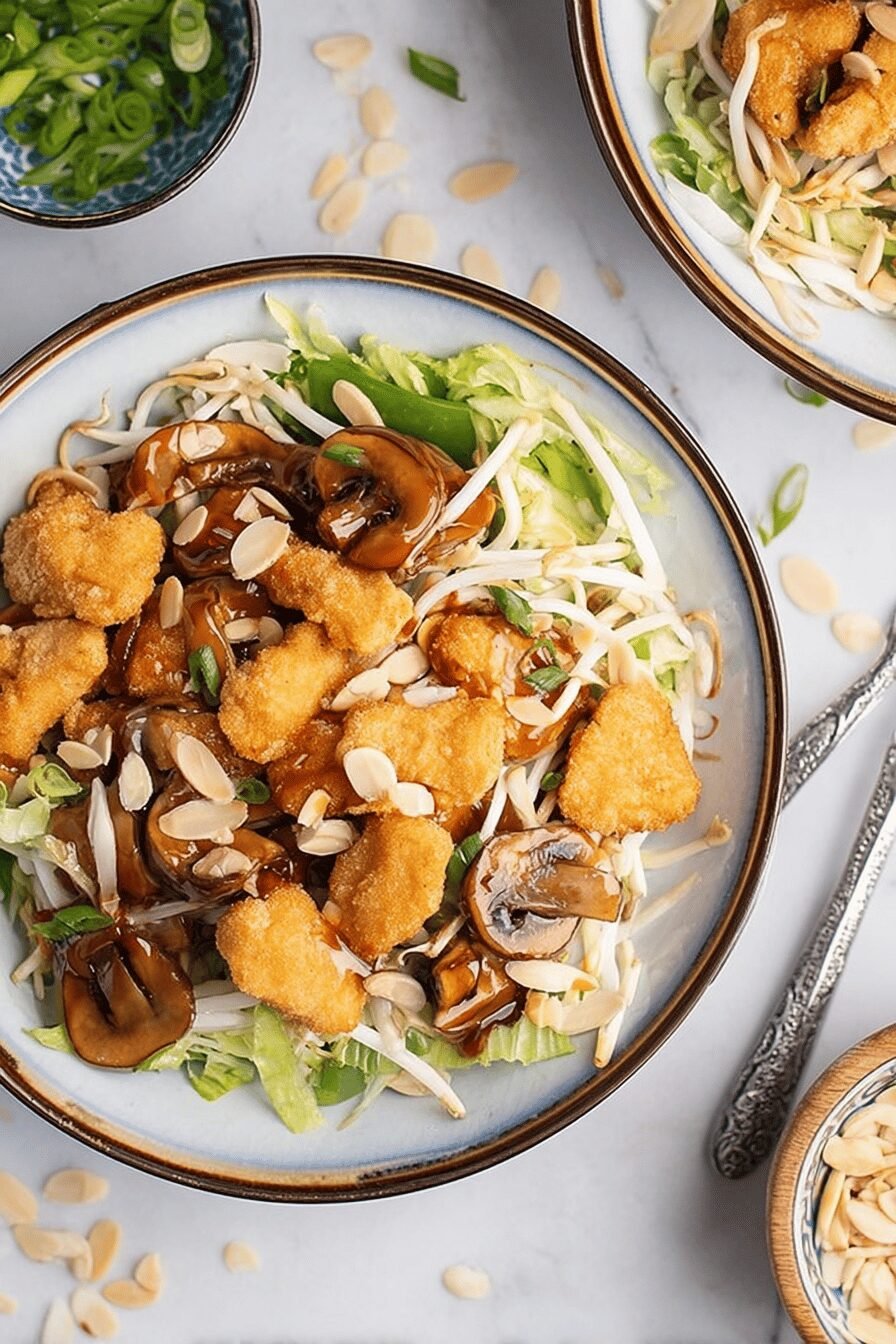 Crispy Chicken with Sweet Almond Sauce