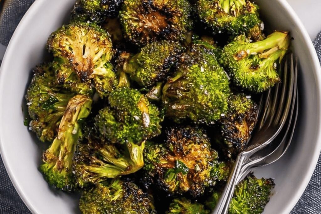 Garlicky Grilled Broccoli Bites