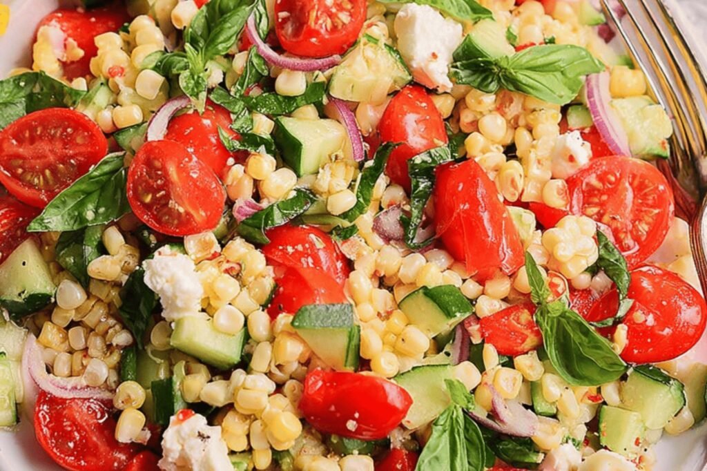 Grilled Corn Tomato Summer Salad