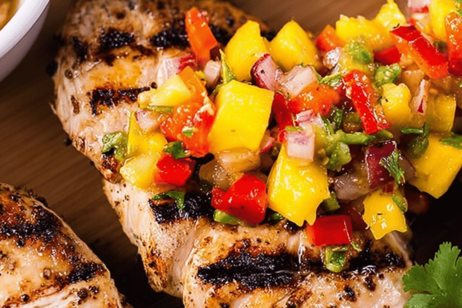 Grilled Mango Chicken Skewers