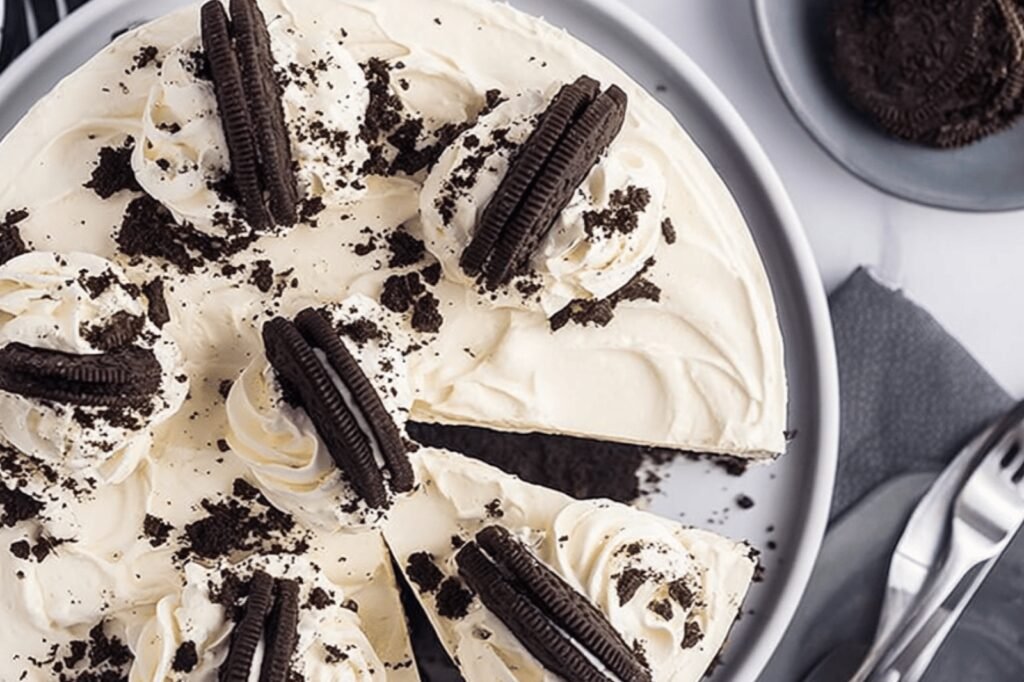 No-Bake Oreo Cheesecake with Homemade Crust