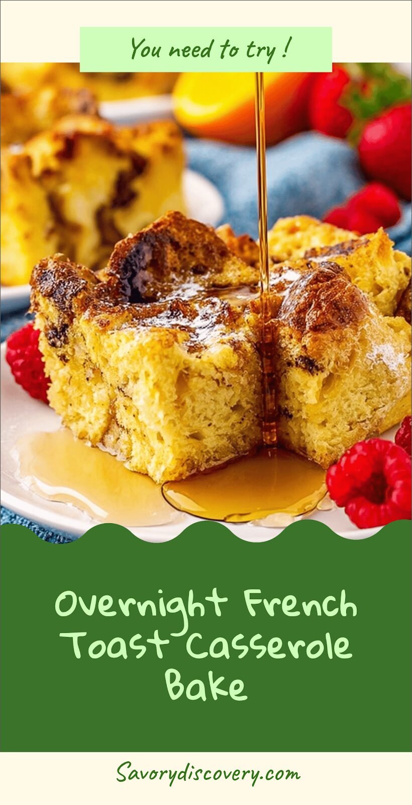 Overnight French Toast Casserole Bake