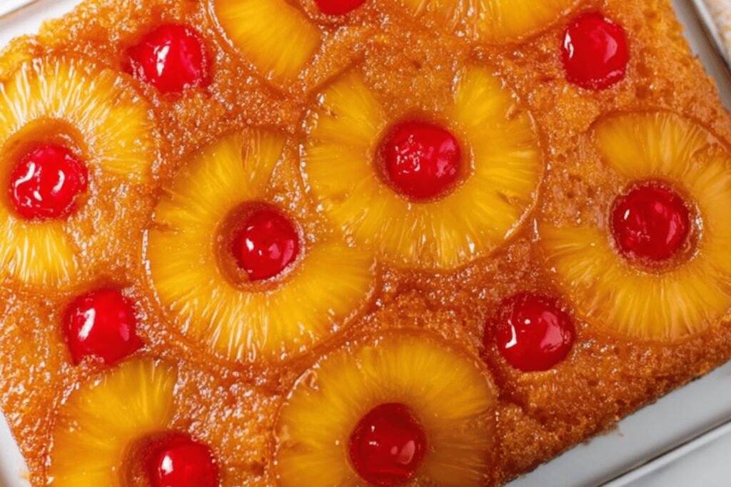 Simple Pineapple Upside Down Cake