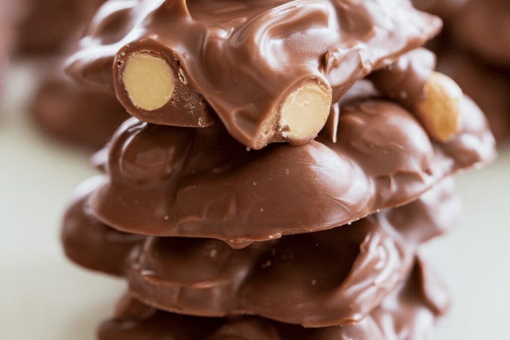 Slow Cooker Chocolate Candy Clusters