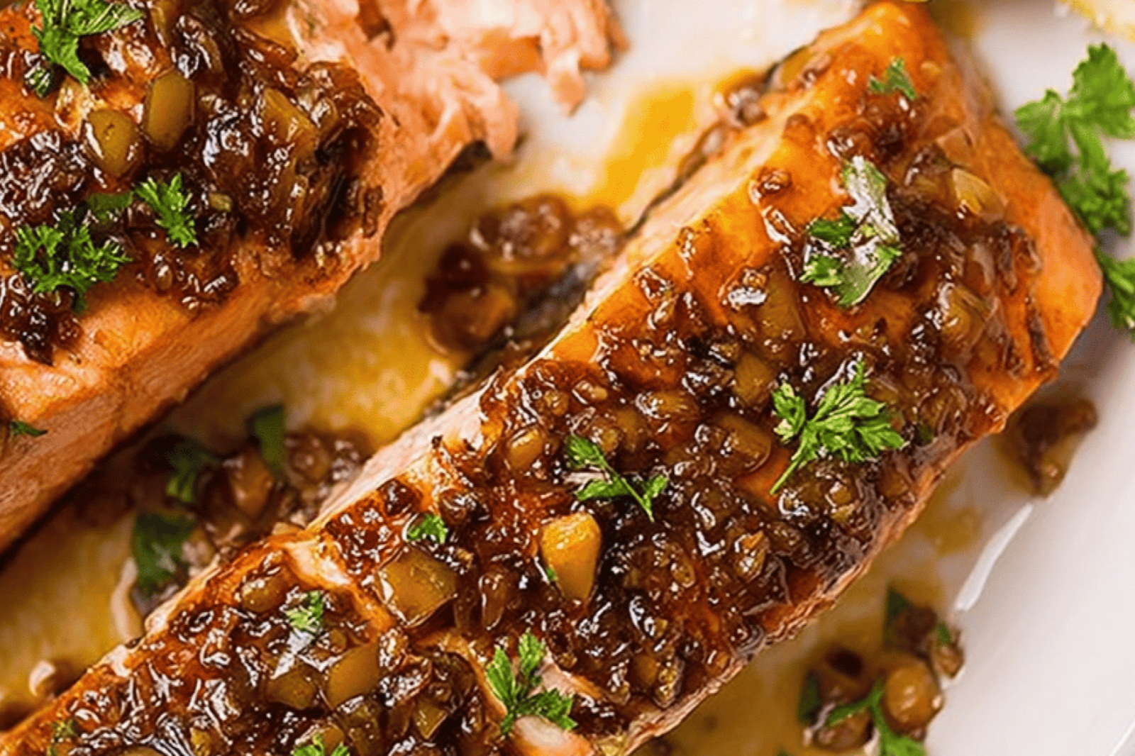 Spicy Sweet Glazed Salmon