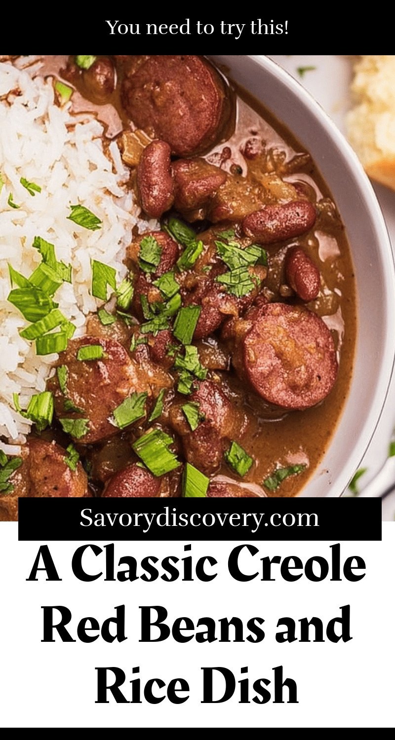A Classic Creole Red Beans and Rice Dish