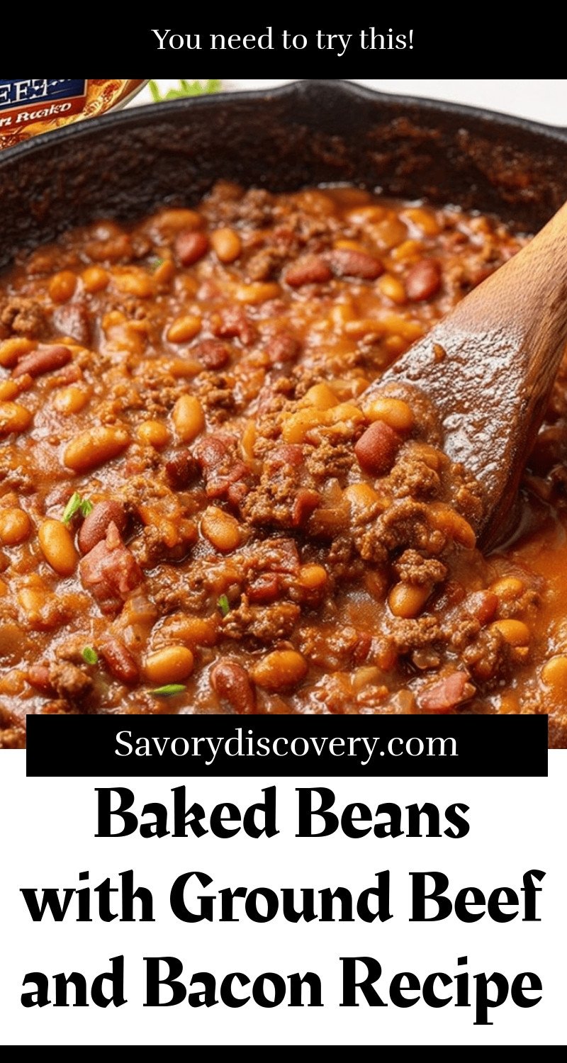 Baked Beans with Ground Beef and Bacon Recipe
