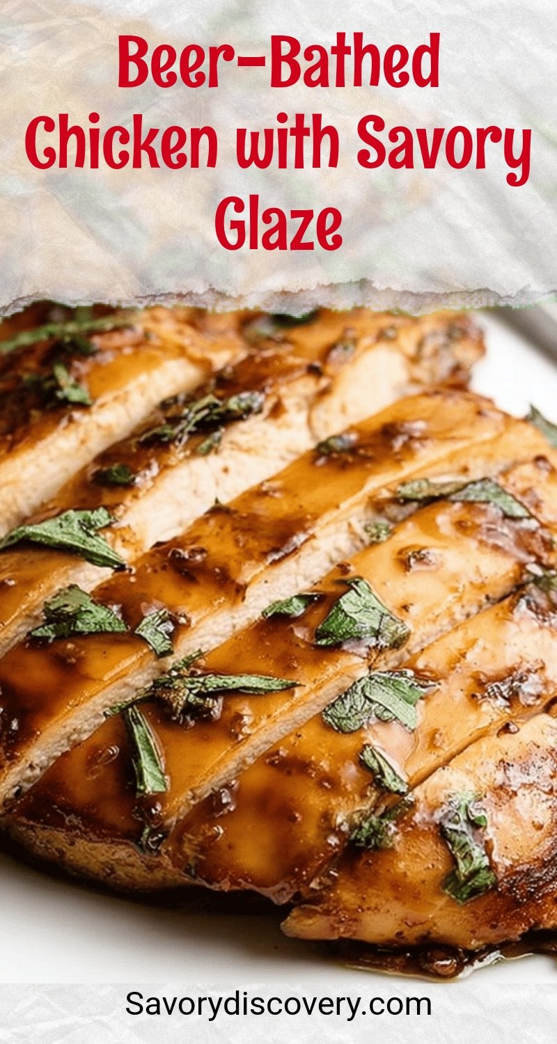 Beer-Bathed Chicken with Savory Glaze